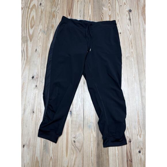 Calvin Klein women’s L performance stretch black joggers side pockets - Picture 1 of 6